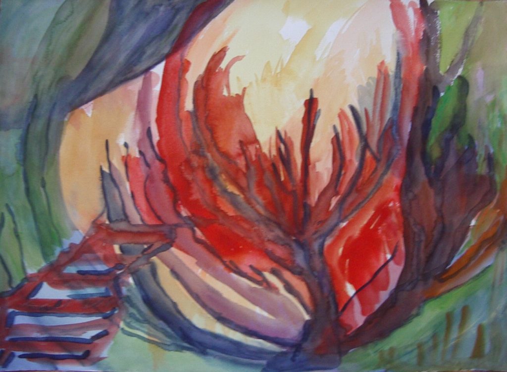 Rote Treppe