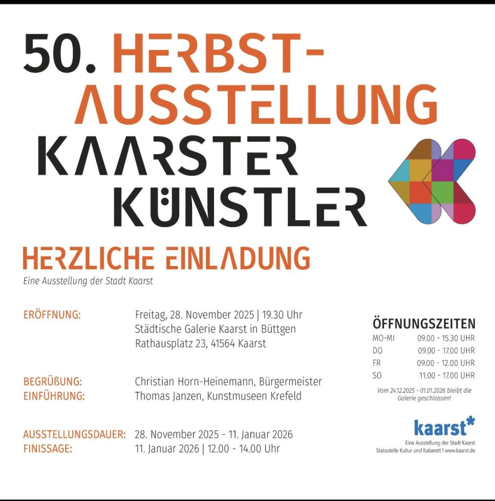 Ausstellung in Kaarst  ab 28.11.2025